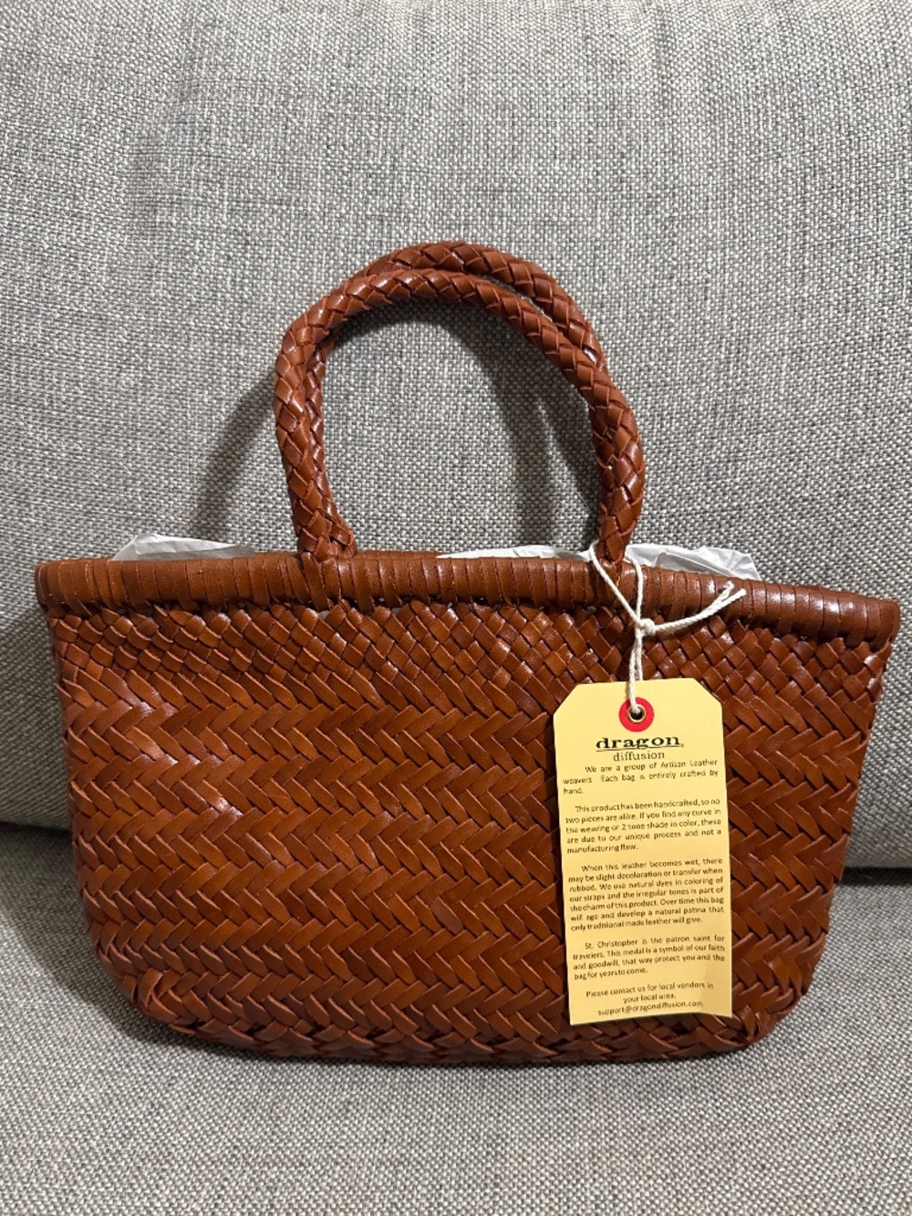 DRAGON DIFFUSION Mini Flat Gora Tan - Picture 2 of 4